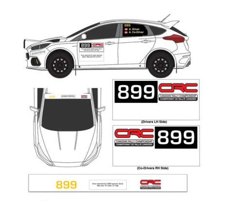 CRC Rally Stickers